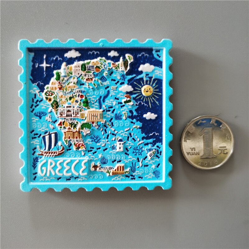 Magneet Kreta Griekenland: sterke flexibele epoxykoepel (1,1 inch) - België