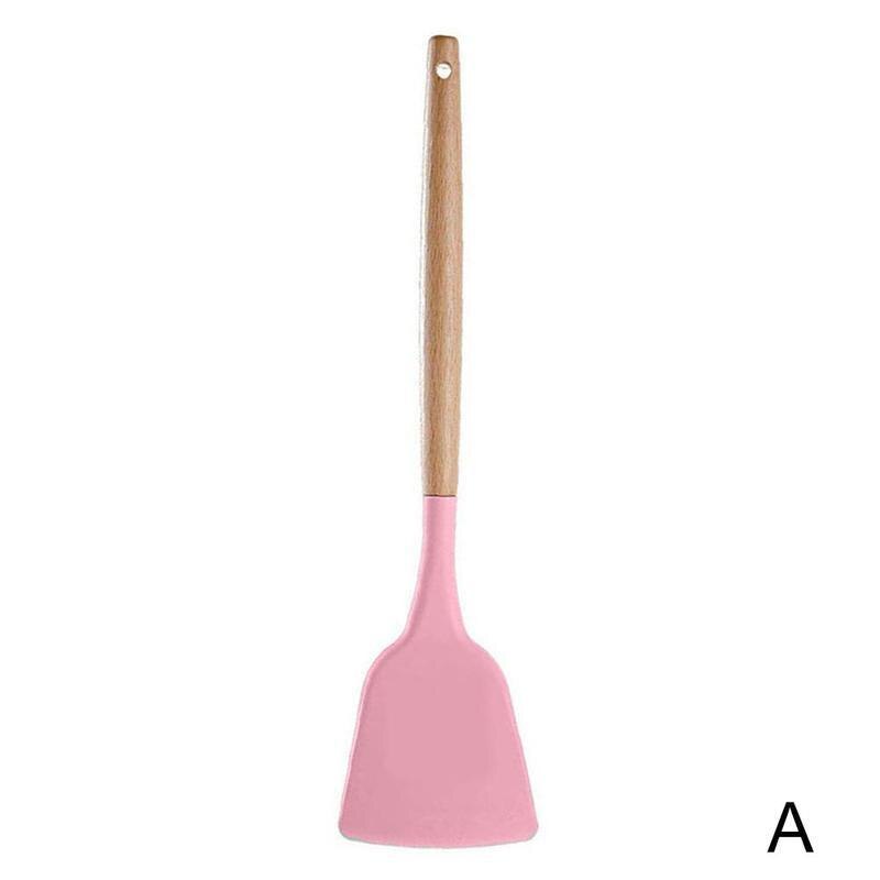 Silicone Kitchenware Cooking Utensils Set Heat Resistant Stick Tools Set Cooking Non Kitchen Utensils Kitchenware Set Kitch R7E7: Brown