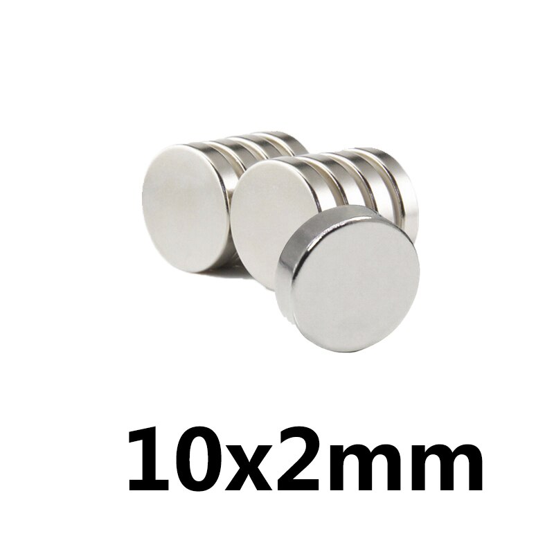 20 ~ 300 Stuks 10X2 Mm Ronde Krachtige Magneet Koelkast Bulk Vel Neodymium Schijf Magneet 10X2mm Permanente Ndfeb Sterke Magneten 10*2 Mm