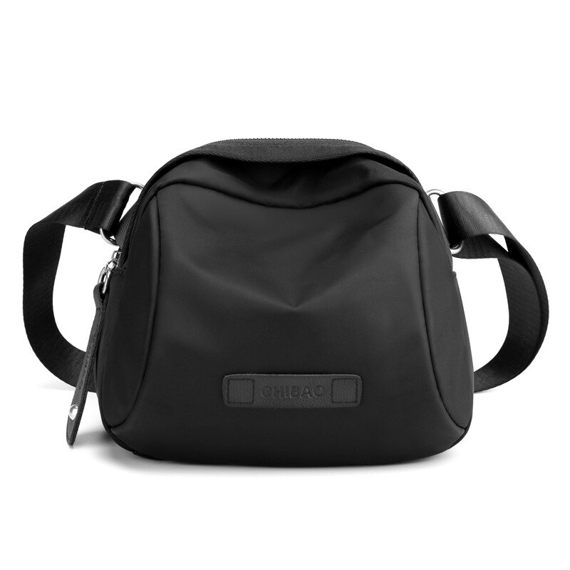 lässig Frauen Schulter Tasche Damen Geldbörse und Handtaschen Weibliche Bote Tasche Nylon Mädchen Reise umhängetaschen Bolsos: Schwarz