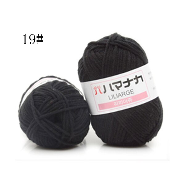25g Milk Cotton Yarn Comfortable Wool Blended Yarn Apparel Sewing Yarn Hand Knitting Scarf Hat Yarn crochet knitting yarn: H
