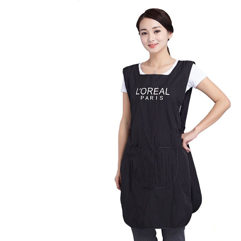 Hairdressing work aprons hairdressing double-sided apron work service: Default Title