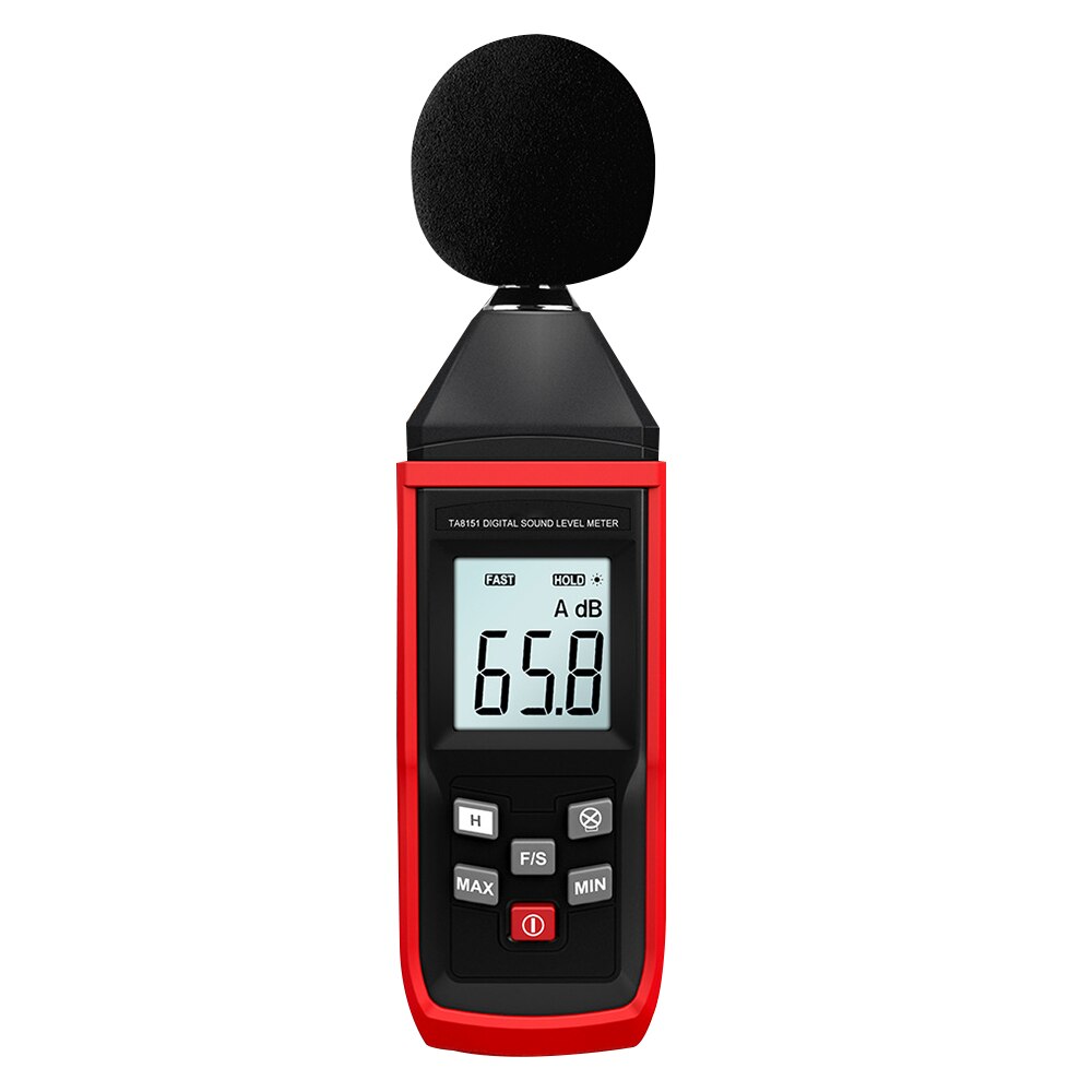 Decibel Meter Digital Sound Level Tester Noise Meter Noise Measurement Tester Range 30~130dB Decibel Tester With LCD Display
