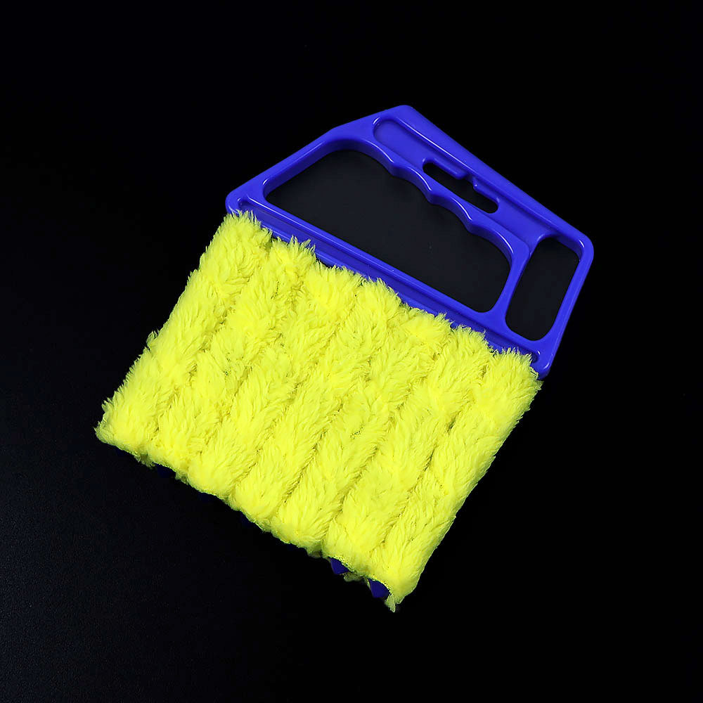 Cepillo de limpieza de persiana mundial de silicona, limpiador de persianas de ventilación de lavado desmontable, tela, cortina de aire acondicionado, herramienta de limpieza del hogar: Negro
