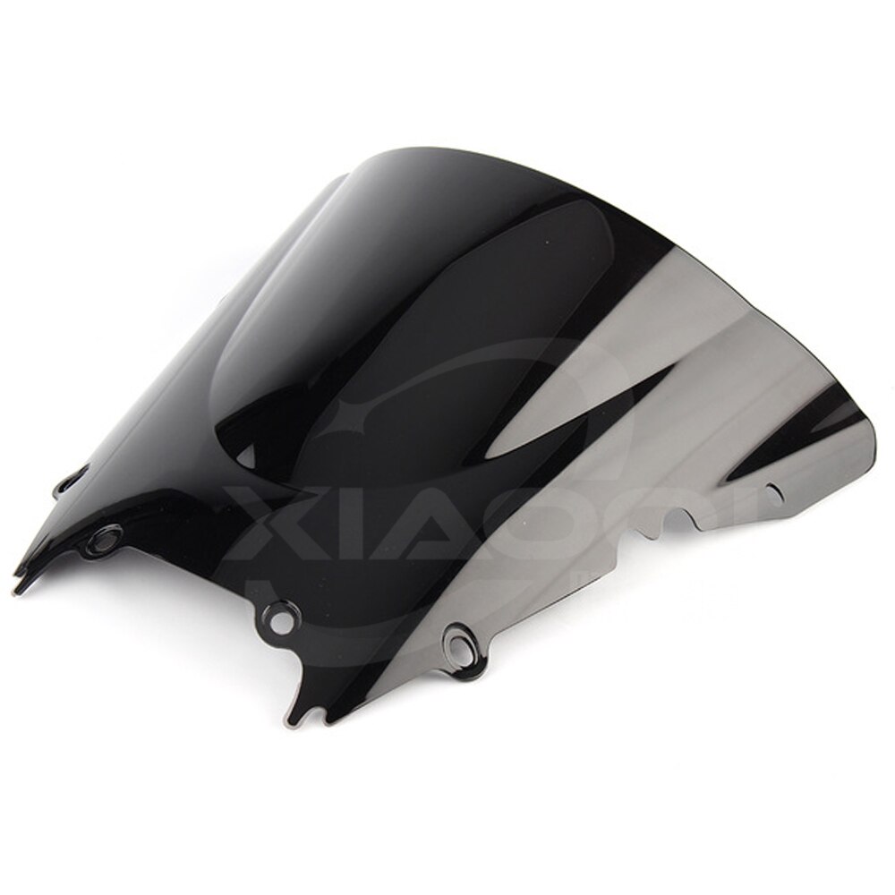 Pare-brise Moto Double Bulle Noir Pour Yamaha YZF R6 600 (1998-2002) - Protection Vent Et Design Agressif