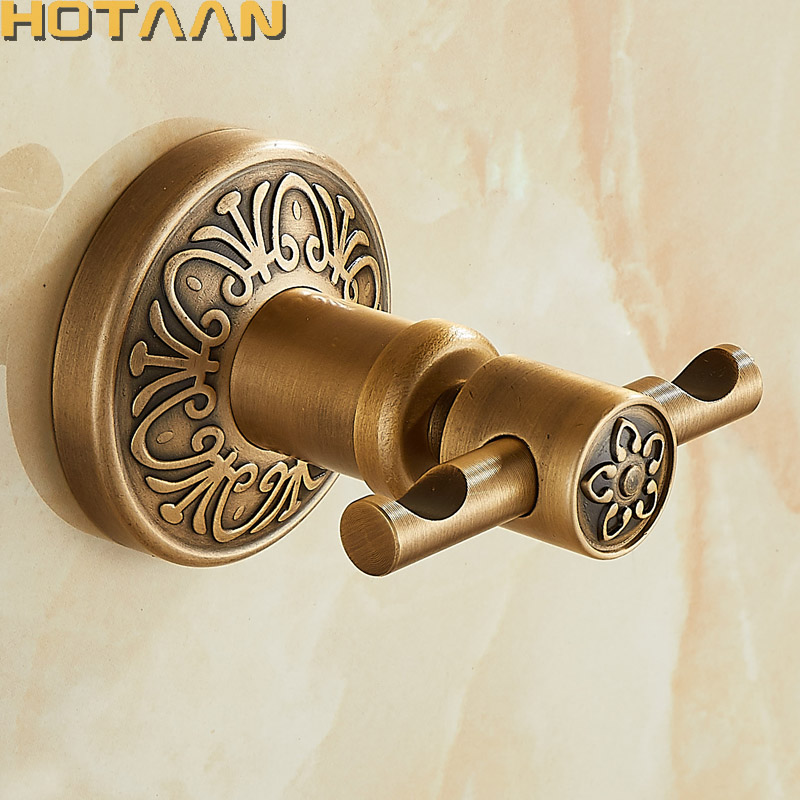 Gancho De Roupa De Alumínio Com Acabamento Antigo, Robe Hook, Gancho De Banheiro Montado Na Parede, Acessórios Do Banheiro, YT14202, Construção