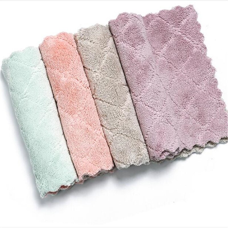 5 stuks vaatdoeken met veel vezels, keukenhanddoeken, vaatdoeken, vodden, huishoudelijke afwas, multifunctionele schoonmaakmiddelen