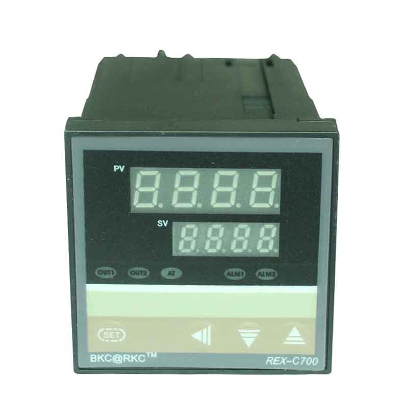 Dual PID Thermostat Regulator SSR Output Digital PID Temperature Controller REX-C100 0-400C with Thermocouple K SSR 40A SSR-40A: C700 Relay