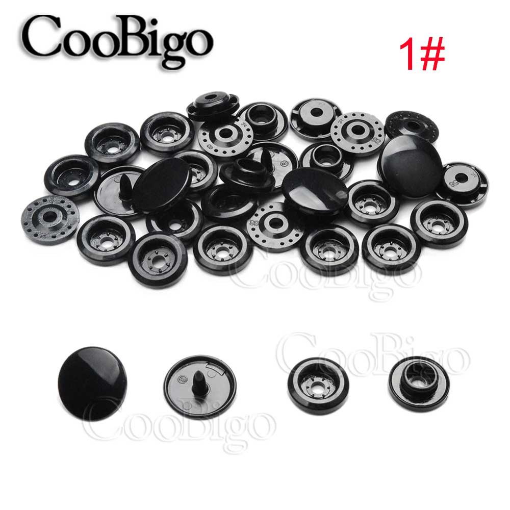 50Sets Round Plastic T5(12mm) Snaps Button Fasteners Quilt Cover Sheet Button Garment Accessories For Baby Clothes Clips: 1