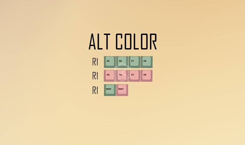 9009 colorway 169 Cherry profile Dye Sub Keycap Set thick PBT plastic keyboard gh60 xd60 xd84 cospad tada68 rs96 zz96 87 104 660: 9009 Alt Color x1