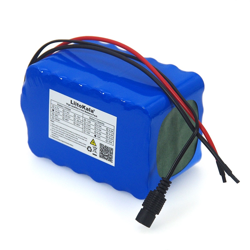 Liitokala 14,8 V 12Ah 18650 li-iom akku nacht angeln lampe heizung grubenlampe verstärker batterie mit BMS + 16,8 V Ladegerät