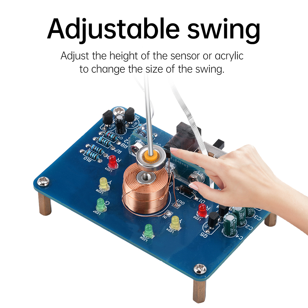 DC5V Elektronische Swing Kit Elektromagnetische Swing Onderwijs Circuit Productie DIY Lasset Losse Training Lassen Oefening Onderdeel