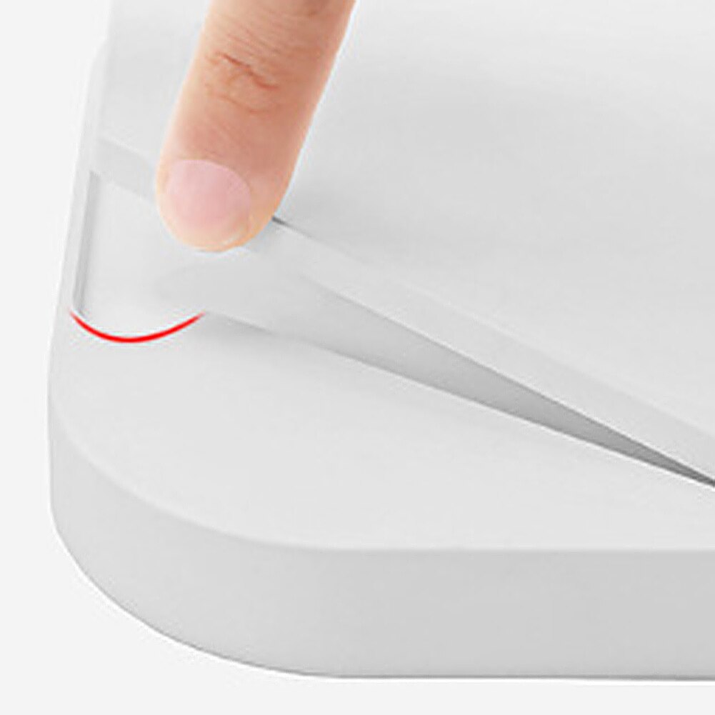 portátil LED iluminado táctil Dimmer brillo cuadrado Mesa maquillaje espejo interruptor batería operado soporte cosmético herramienta