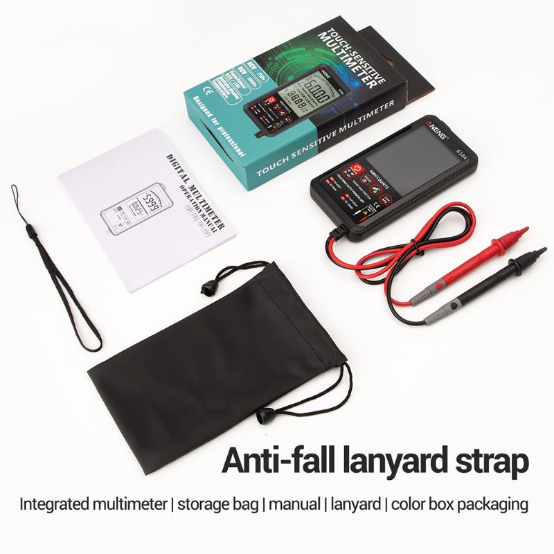618A Digital Multimeter Smart Touch DC Analog True RMS Auto/Manual Tester Transistor Testers Meter