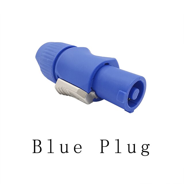 3Pin NAC3FCA NAC3FCB Connector Led Speakon Man Plug Blauw (Input)+ Wit (Output) plug + Vrouwelijke Socket 20A 250V Ac Power Connector: NAC3FCA 1pcs