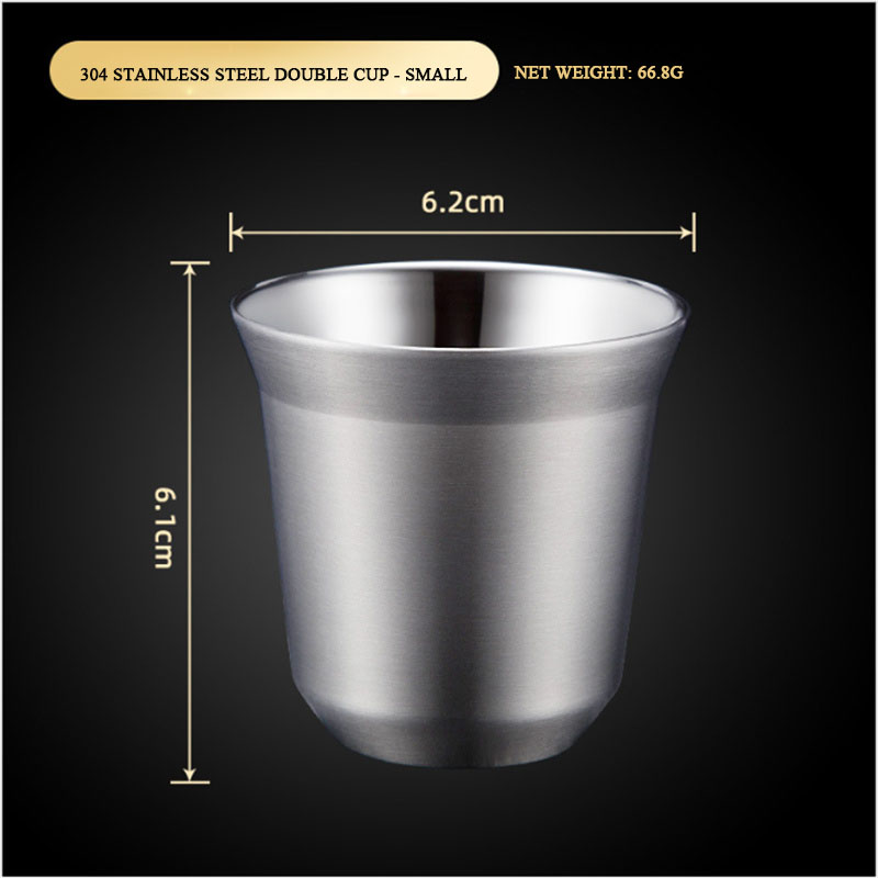 86ml Double Stainless Steel Espresso Cup Insulation Coffee Cup Capsule Shape Cute Cup Coffee Cup British Coffee Cups: primary color