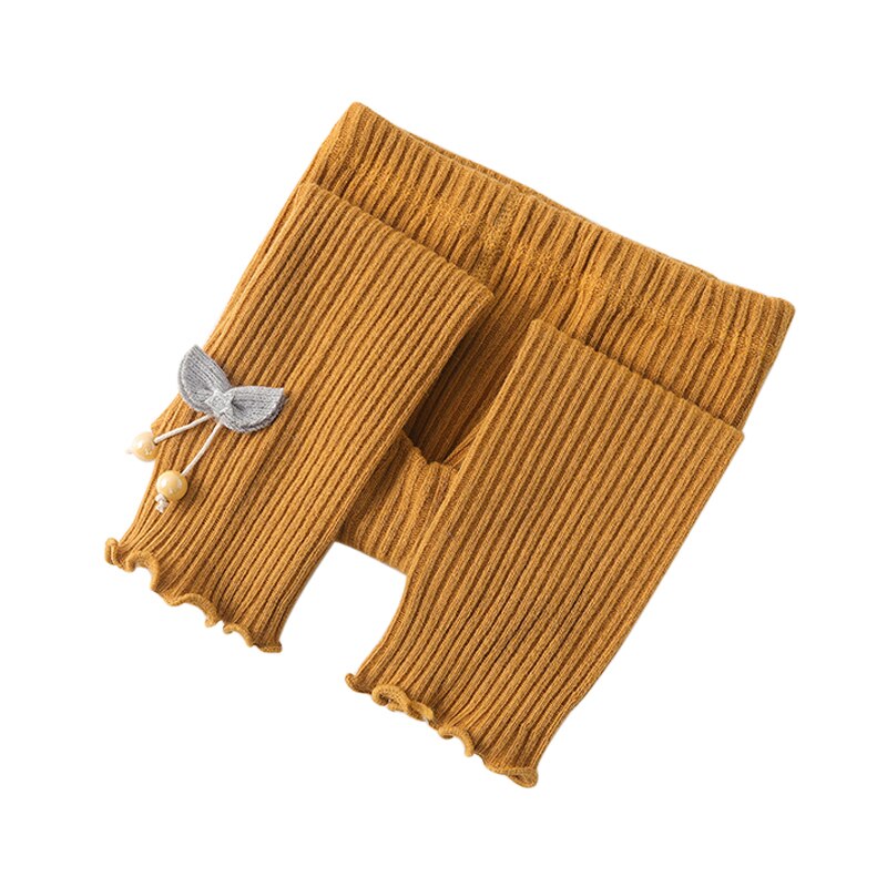 Leggings d'automne à fleurs pour enfants, vêtements tricotés pour bébés filles, bas brillants à la cheville,