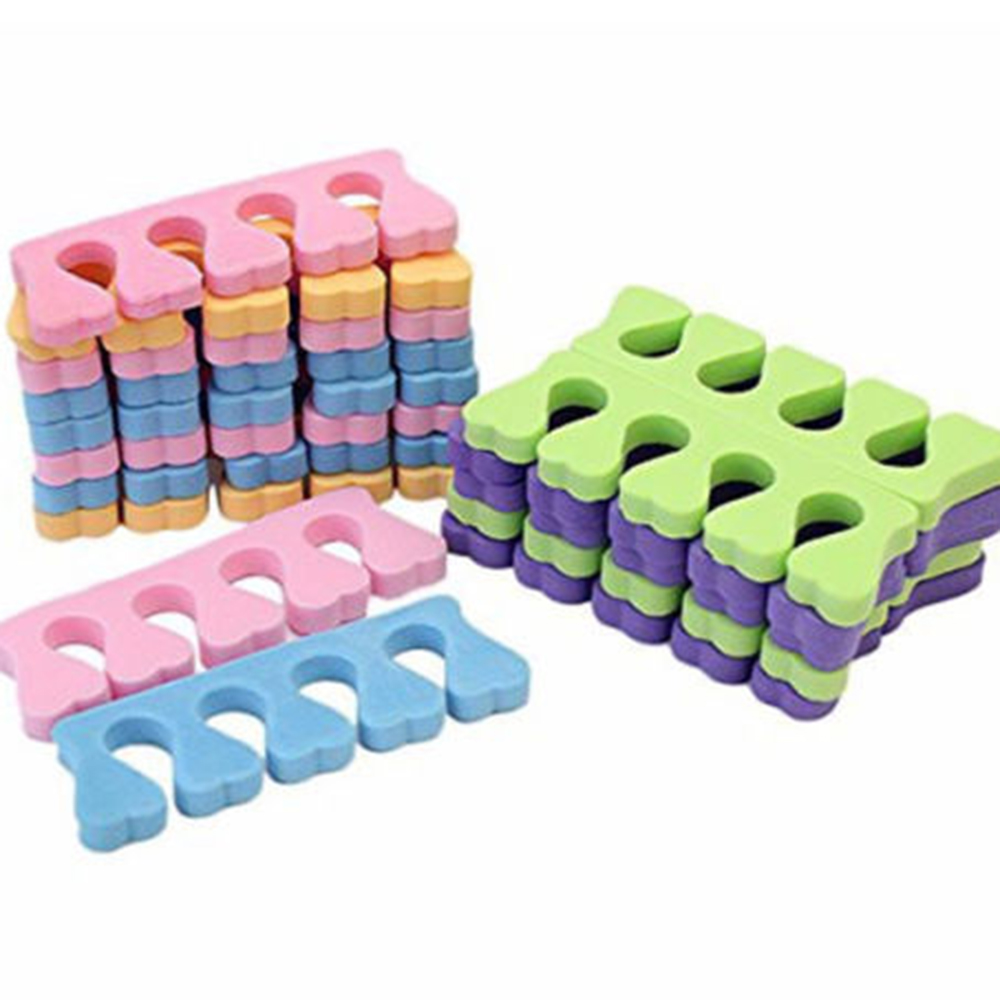 20 Pcs = 10 Pairs Nail Art Tenen Populaire Afscheiders Vingers Bezinksel Zachte Spons Beauty Tools Verdelers Manicure Pedicure Professionele