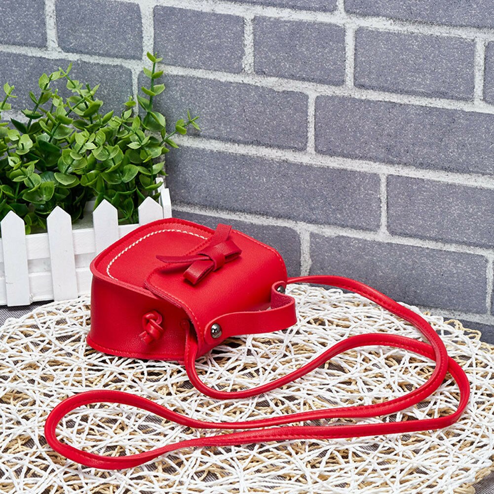 Peuter Baby Messenger Bags Kinderen Kids Meisjes Prinses Schoudertas Handtas Solid Strik Prinses Portemonnees