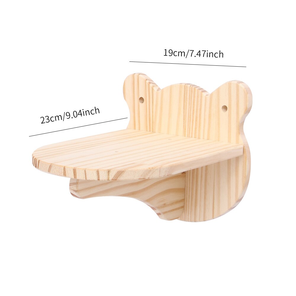 Cat Ladder Steps Pet Cat Wall Mount Staircase Climbing Shelf DIY Cat Wall Cat Climbing Platform Wooden Cat Jump Bridge Pet Toy