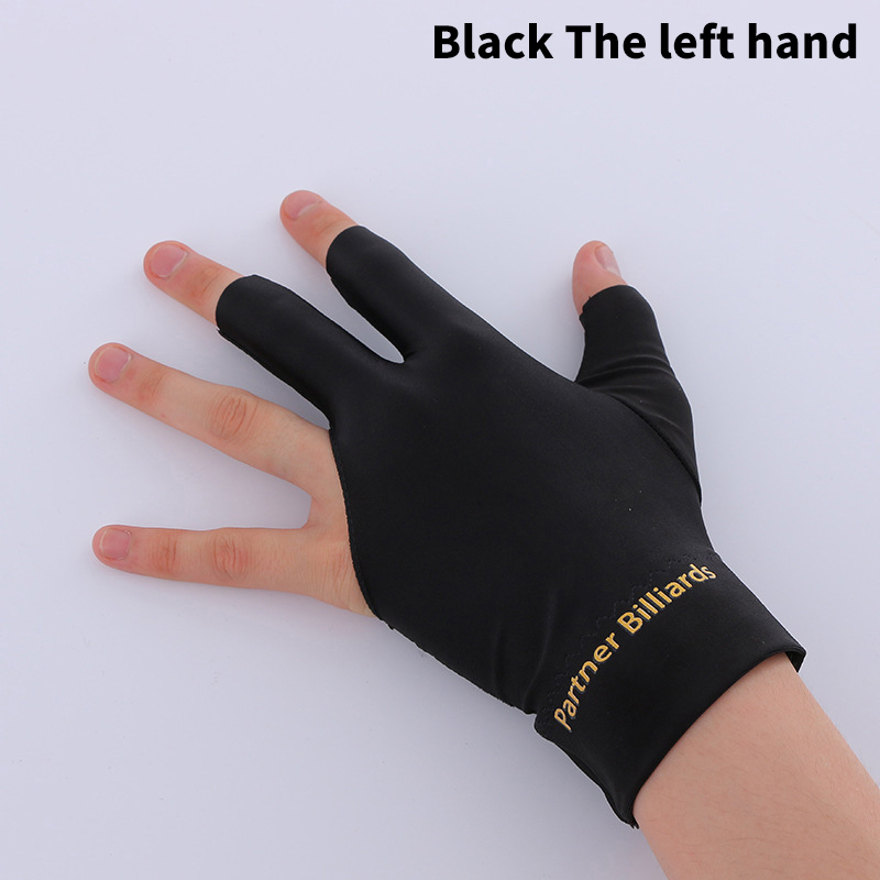 Guanti da biliardo a tre dita Guanti da biliardo antiscivolo per stecca da biliardo Guanti unisex per mano sinistra destra: bianca