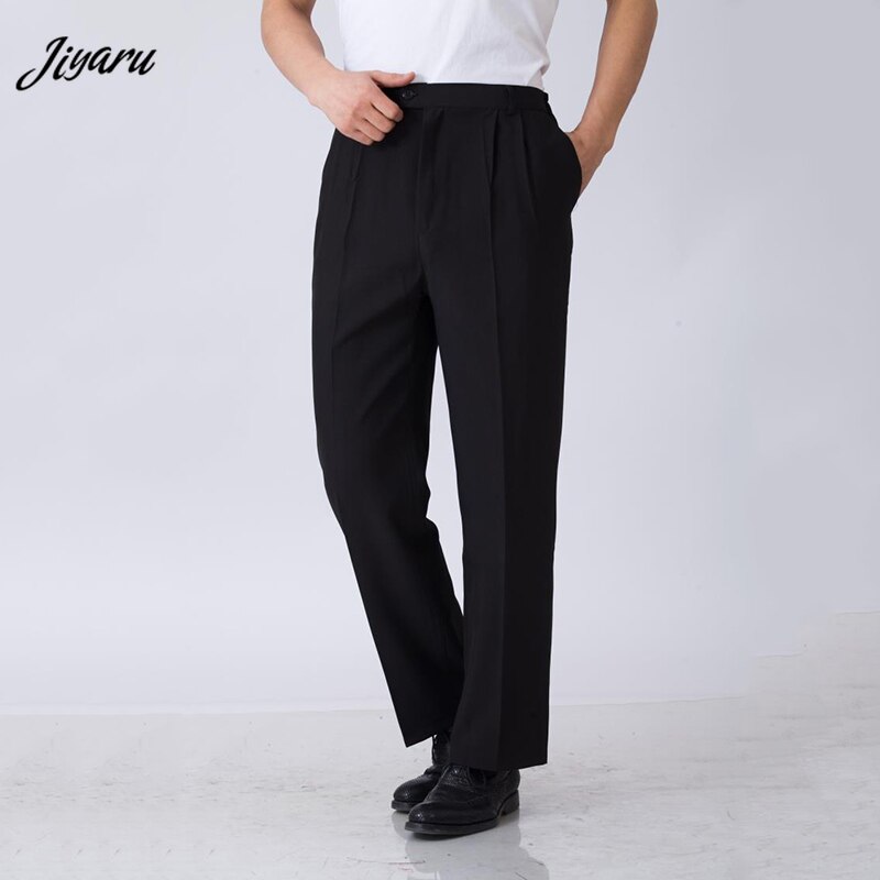 Elastische Taille Koch Arbeits Hosen Hotel Restaurant Schwarz Kleidung Kellner Hosen Männer Koch Hosen