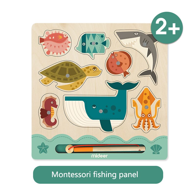 MiDeer 3D Giocattoli Di puzzle Magnetico in Legno per Bambini Educativi di Pesca Divertente Gioco di Bambini Dei Capretti Del bambino Regali Pesca Interattivo Gioco Da Tavolo: Default Title
