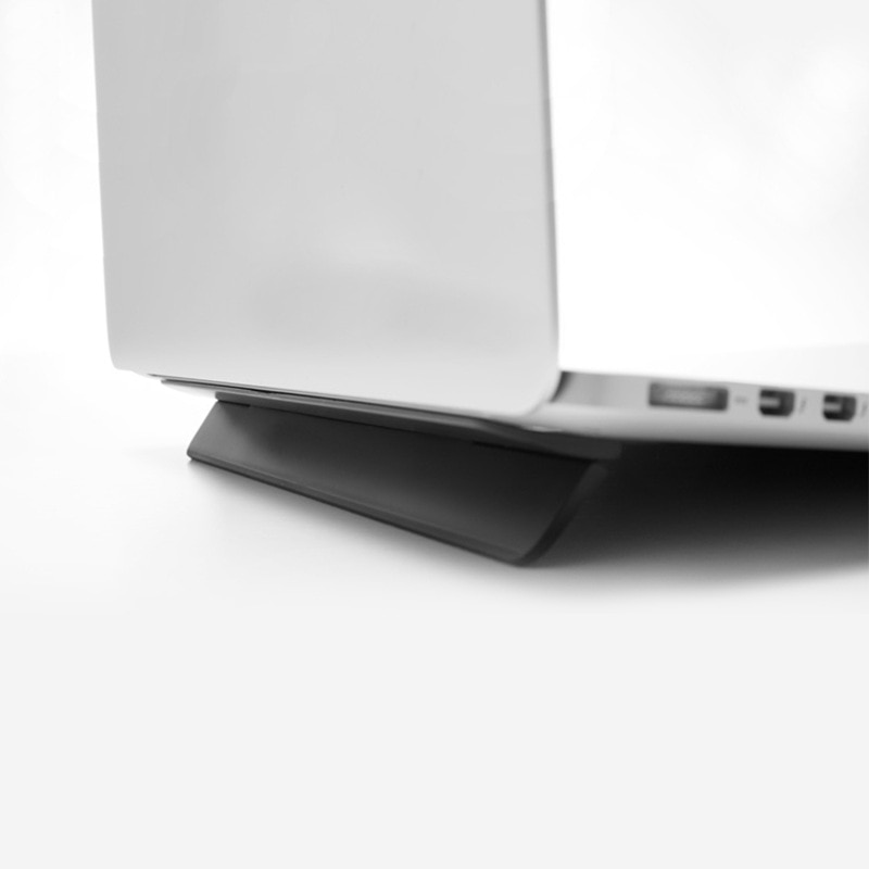 Soporte ergonómico para ordenador portátil para Macbook air 13,3 Pro, soporte portátil ajustable para ordenador de oficina, soporte negro para ordenador portátil