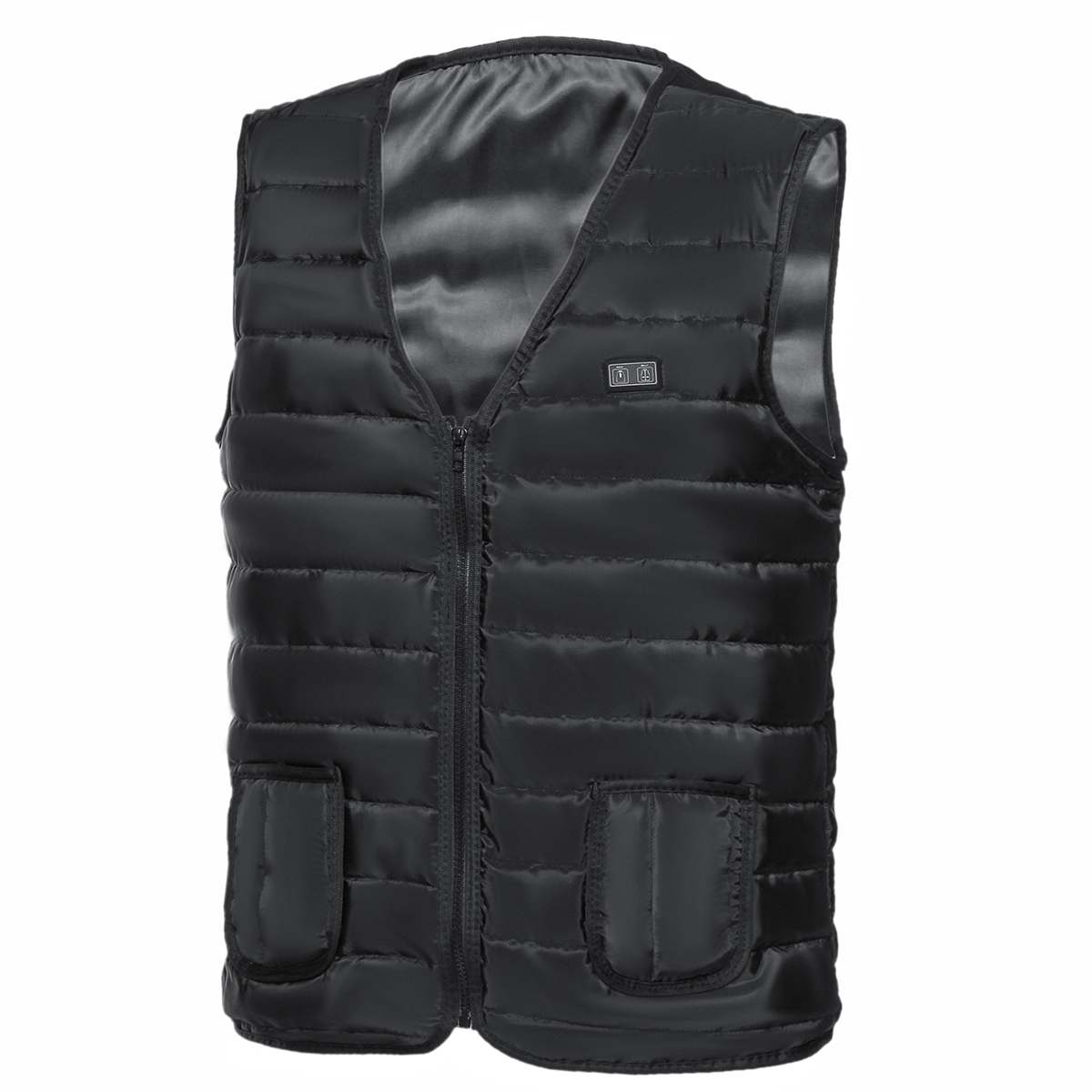 Dual Control Usb Infrarood Verwarming Vest Jas Winter Outdoor Camping Wandelen Wasbare Elektrische Thermische Kleding Warm Vest: Dual Control / M