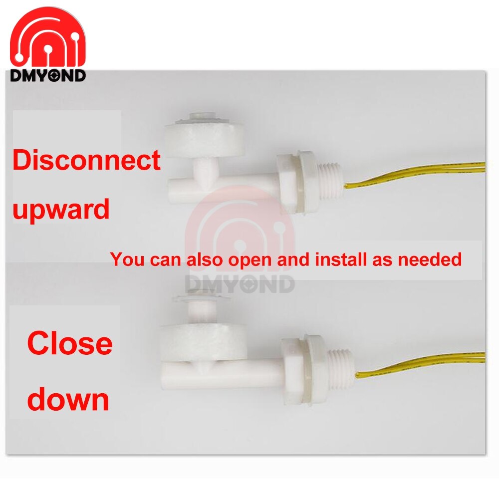 Side Mounted Water Level Float Switch Floating Ball Switch Liquid Water Sensor Horizontal Float Switch Down for Water Heater