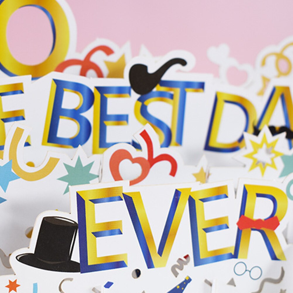 3D Pop-Up Happy Father's Day Card Birthday Cards for Dad Handmade Greeting Card with Envelope Birthday for Dad