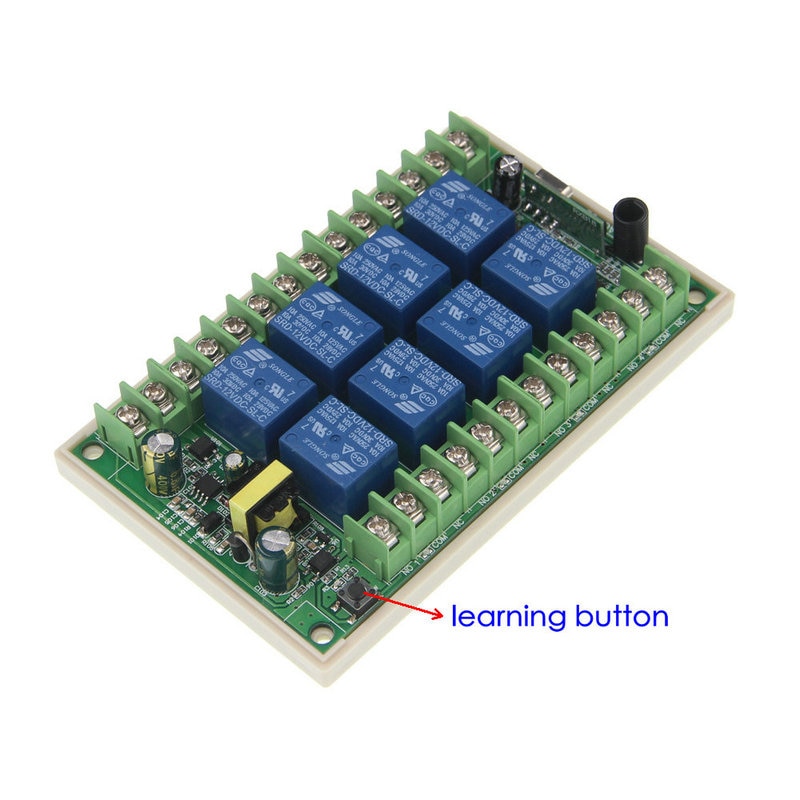 500m AC 220V 8 CH Channel 8CH RF Wireless Remote Control LED Light Bulb Switch System Receiver + Transmitter, 315 433 MHz