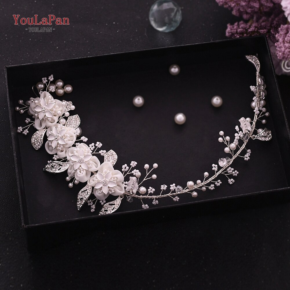 TOPQUEEN-bandeau de luxe pour mariage, HP273, bandeau, bijoux, couronne de mariage, diadème de mariée pour mariage: HP274