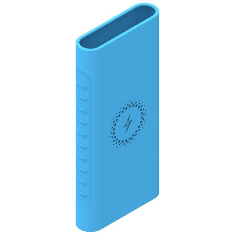 Capa protetora de silicone para powerbank xiaomi, acessório de powerbank sem fio 10000mah plm11zm wpb15zm e plm13zm