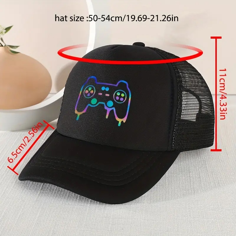 Gorra de béisbol informal con sombrilla para niños, gorro con estampado divertido para jugar al aire libre, 1 ud.