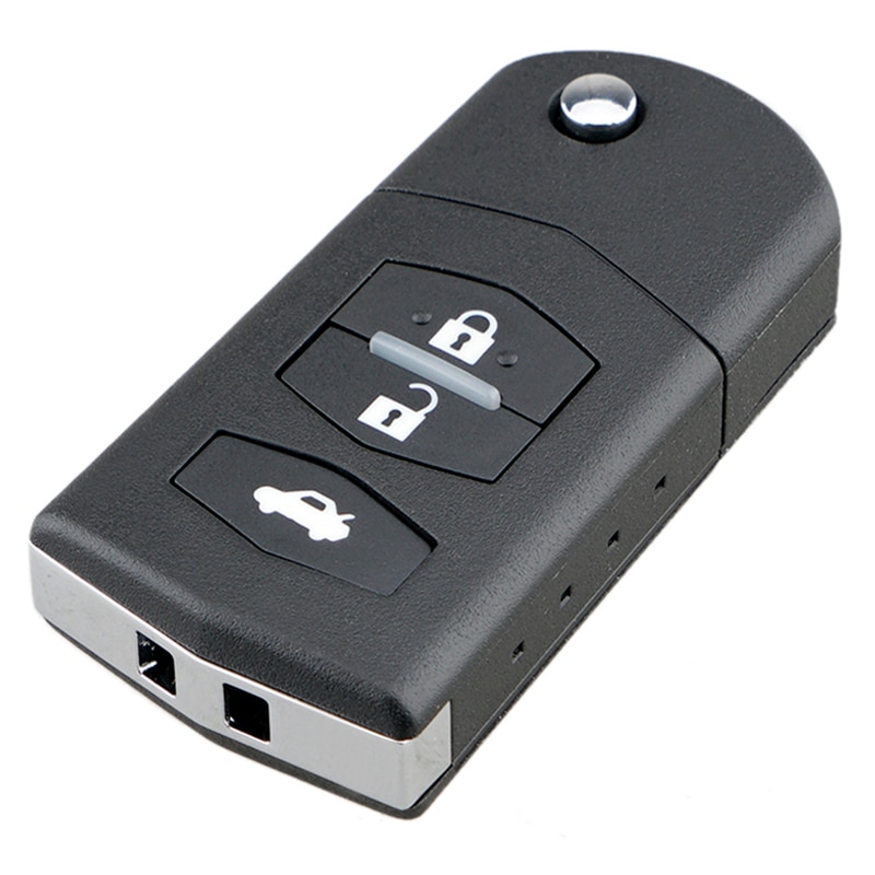 Car Smart Remote Key 3 Buttons 80-Bit 63 Chip Car Key Fob Fit for MAZDA 2 3 5 6 RX8 MX5 43hz