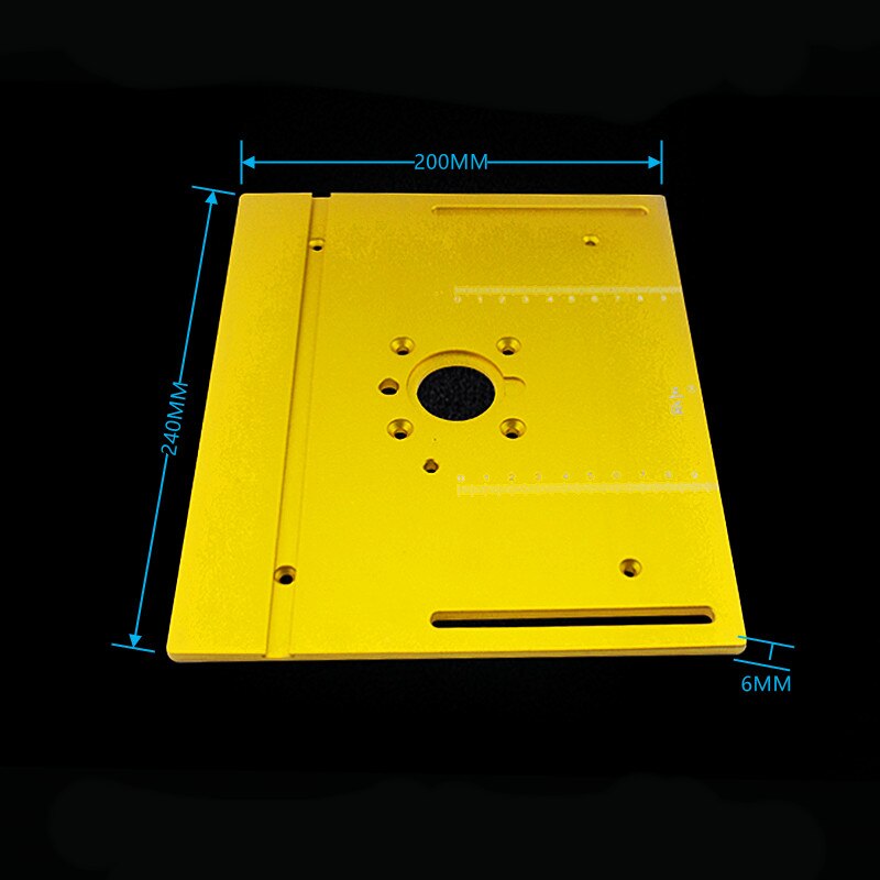 Router Tafel Insert Plaat Voor Houtbewerking Bankjes Tafelcirkelzaag Met Mijter Gauge Gids Aluminium Profiel Hek Schuiven Beugels: Aluminum Plate B