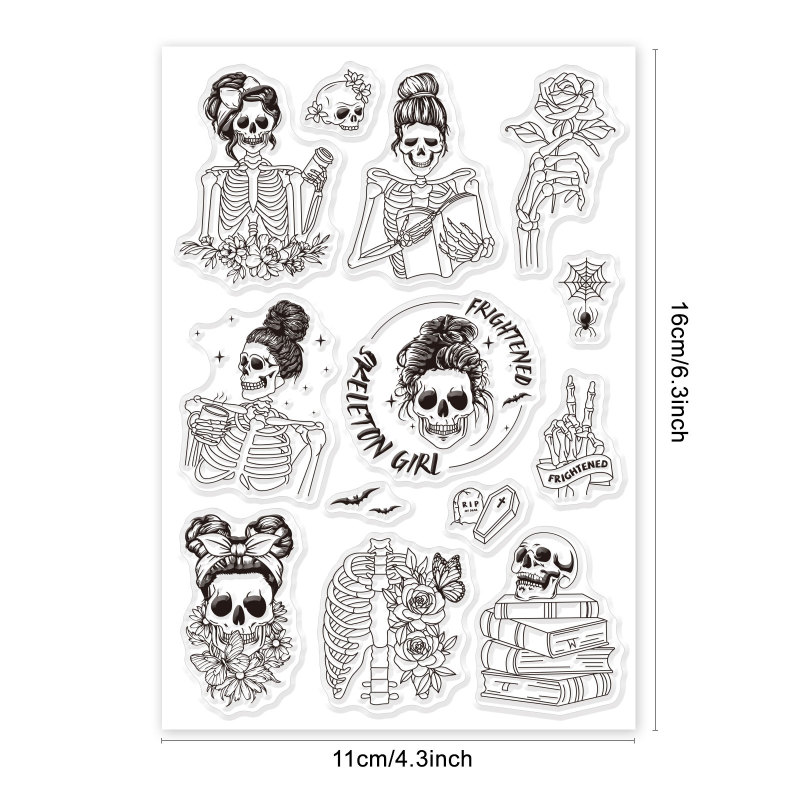 1 vel decoratieve duidelijke stempels plastic stempels boerderij dier siliconen stempel filmframe transparante zegel stempels voor cadeau fotoalbum: Licht Roze