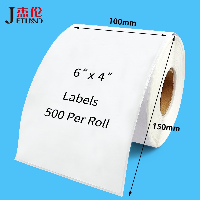 4x6 Thermal Labels 100 x 150 mm for Zebra 2844 Zp-450 Zp-500 Zp-505, 100 x 100 mm, 100 x 200 mm, Top Coated, 1 Roll