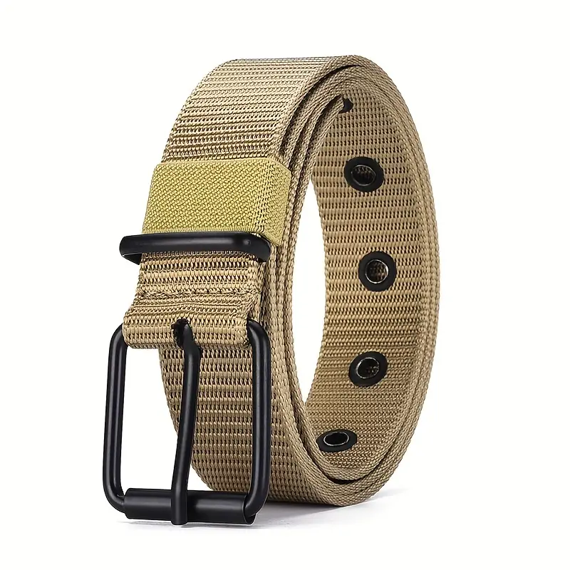 Cinturón de nailon súper duradero para hombre con hebilla de liberación rápida, adecuado para ropa de trabajo diaria, versátil tanto para hombres como para mujeres: Verde