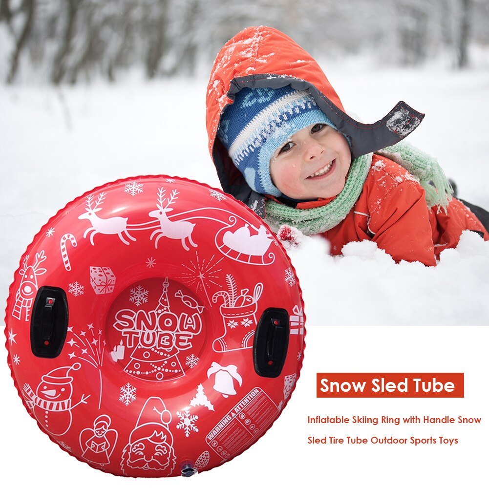 Anello da sci gonfiabile in PVC galleggiante slitta da neve tubo da sci cerchio da sci inverno sport all&#39;aria aperta giocattoli forniture per bambini bambini adulti