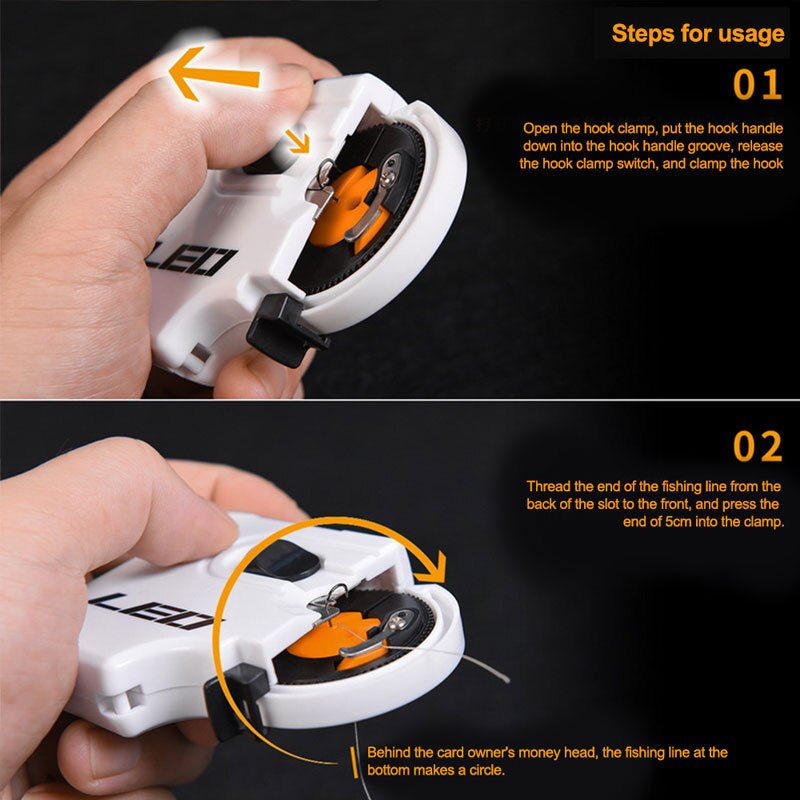 Electric Automatic Fishing Hook Portable Fast Fishing Hooks Tier Machine Fishing Accessories Tie Line Tying Equipment