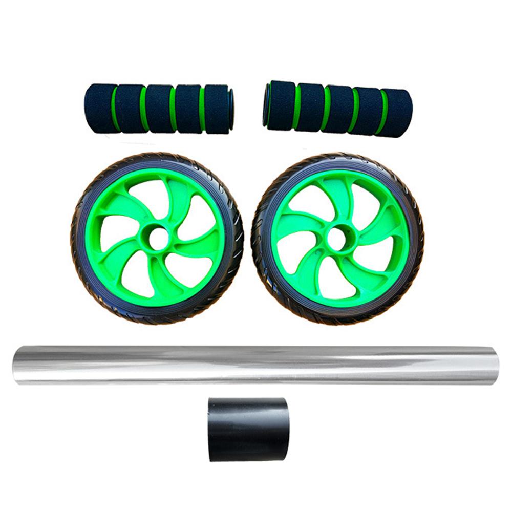 Home Fitness Double-Wheeled Abdominal Wheel Abdominal Muscle Push-Wheel Roller Portable Muscle Exercise Equipment Unlimited