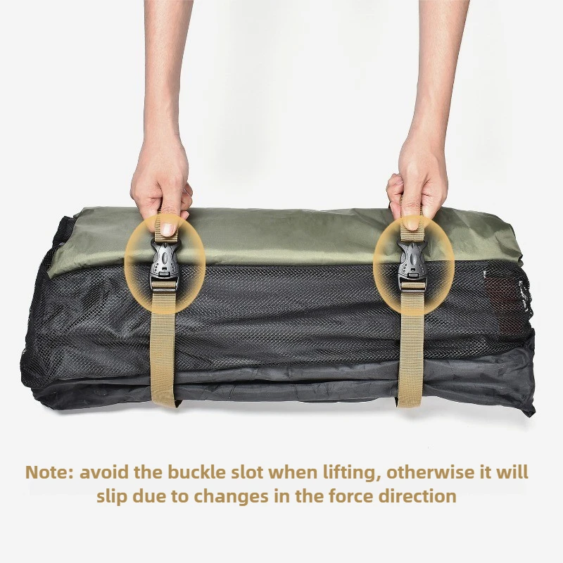 Sangles multifonctions en Nylon Durable, attache de chargement pour bagages, sangle de ceinture à cils 1.35x0.25m, Camping randonnée, boucle de ceinture de rangement du fret