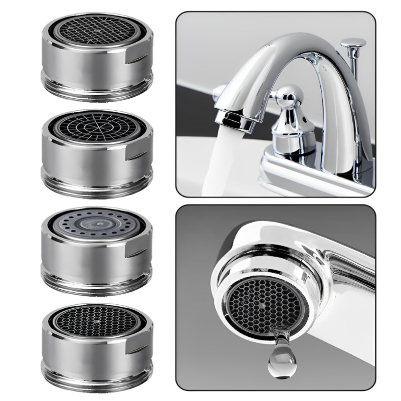 4/1 stücke Durcheinander Wasser Sparen Wasserhahn Belüfter Küche klopfen Filter Düse 24mm Gewinde Waschbecken Wasserhahn Bubbler Badezimmer Austauschbare teile