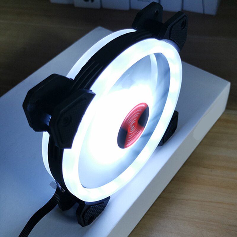 RISE-Computer Case PC Cooling Fan LED 120mm Quiet Computer Cooling Fan Cooler for CPU: Default Title