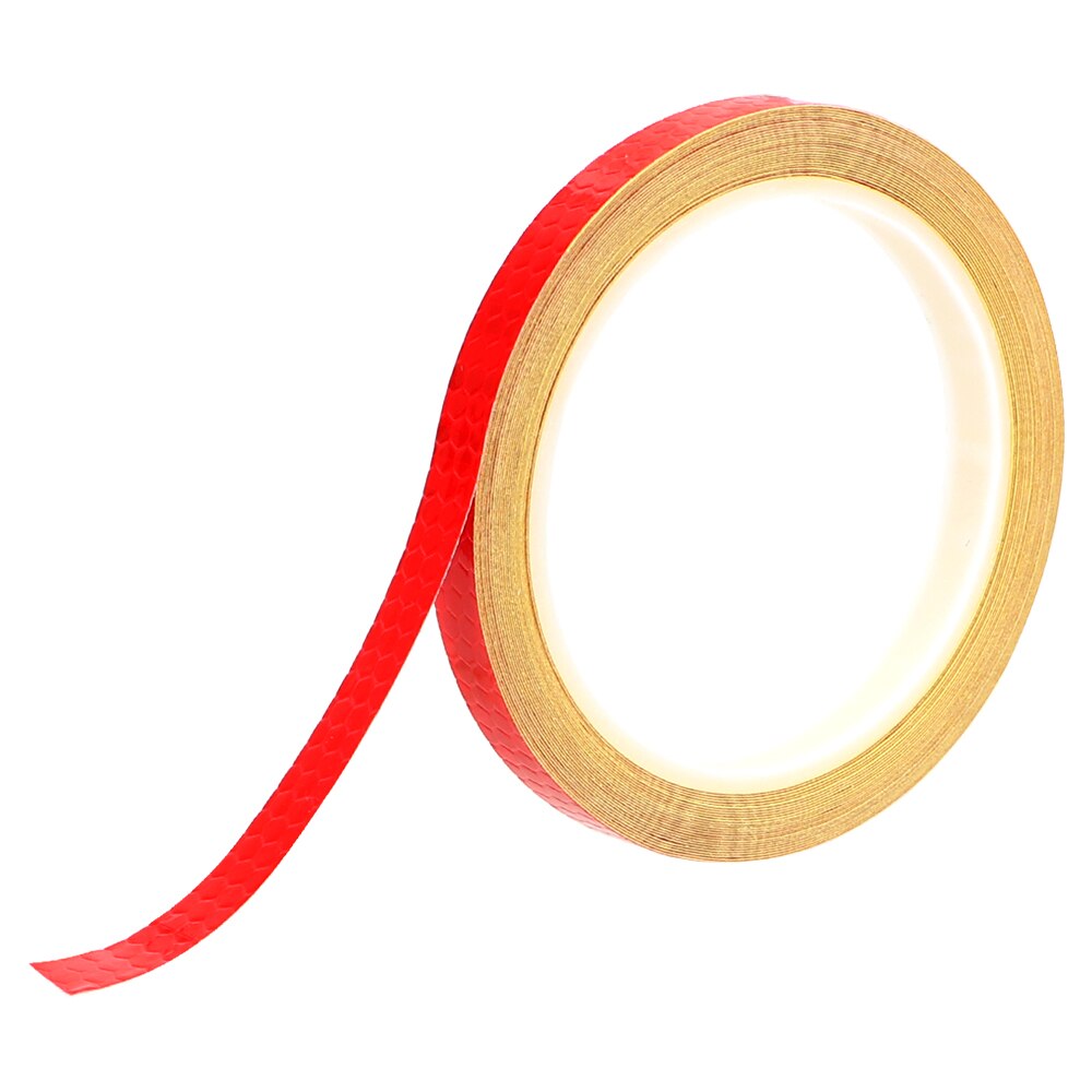 FORAUTO 1cm*8m Car Reflective Stickers Warning Tape Bike Sticker Reflective Strip Bicycle Wheel Reflective Tape Decals