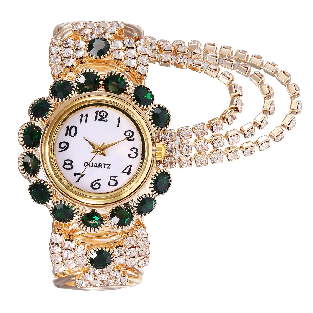 Top Luxe Strass Armband Horloge Vrouwen Horloges Dress Horloges Dames Horloge Vrouw Reloj De Mujer: C