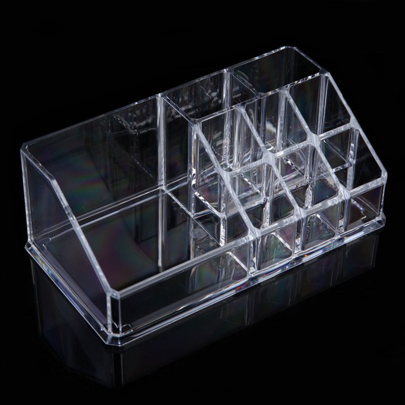 Manicure File Organizer Transparent Acrylic Box Nail Art Storage Case Empty Nail Brush Pen Holder Makup Organizer Box Container: A