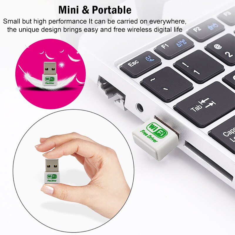usb wifi adapter ethernet lan wireless 802.11n laptop dongle card antena adaptador 2.4g wi fi receiver wi-fi mini 150mbps